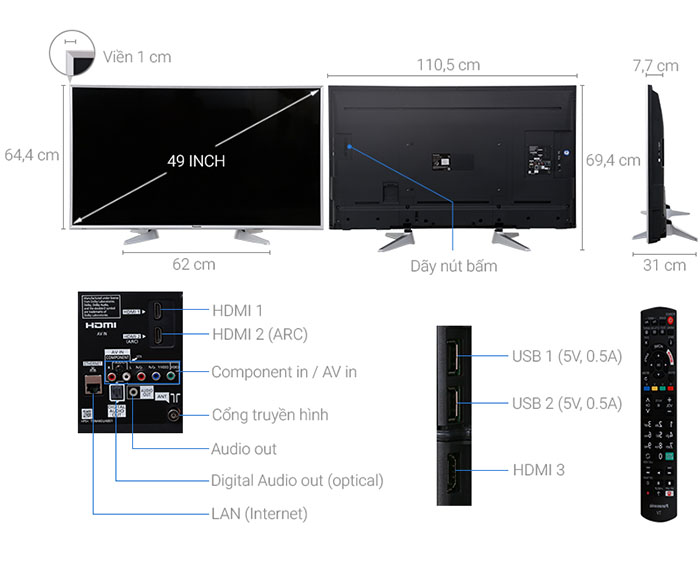 Image Smart Tivi Panasonic 49 inch TH-49ES630V 1