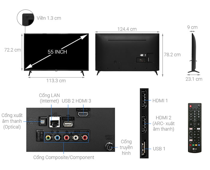 Image Smart Tivi LG 4K 55 inch 55UM7290PTD 3