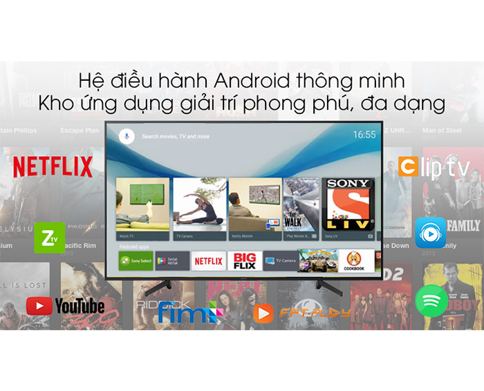 Image Android Tivi Sony 4K 49 inch KD-49X8000G 2