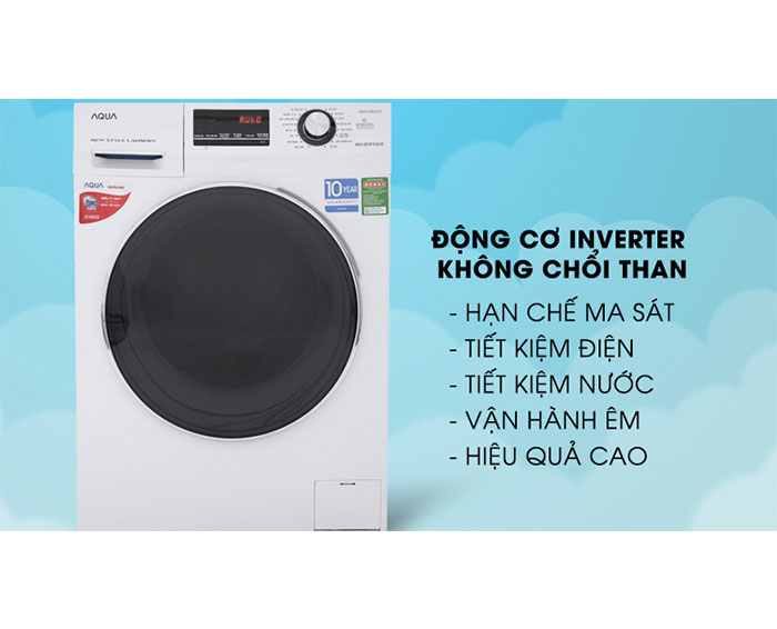 Image Máy giặt Aqua Inverter 8.5 kg AQD-A852ZT (W) 4