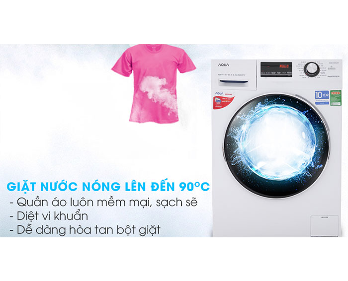 Image Máy giặt Aqua Inverter 8.5 kg AQD-A852ZT (W) 5