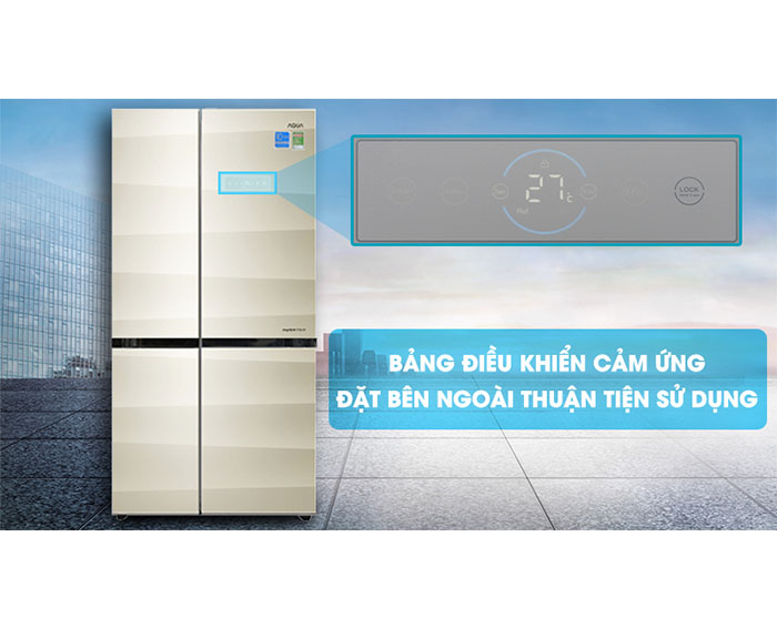 Image Tủ lạnh Aqua Inverter 565 lít AQR-IG585AS SG 6