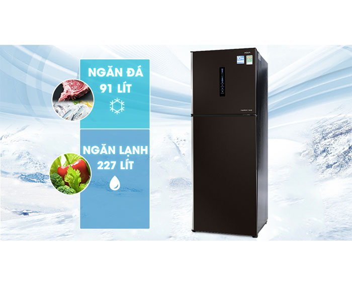 Image Tủ lạnh Aqua Inverter 345 lít AQR-IU356DN DB 2