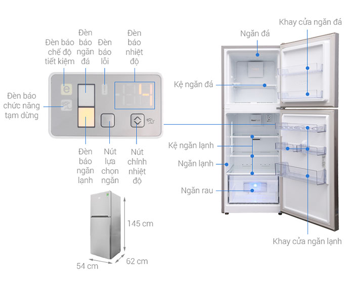 Image Tủ lạnh Beko Inverter 230 lít RDNT230I50VS 1