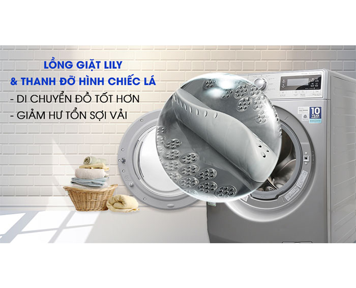 Image Máy giặt Electrolux Inverter 9kg EWF12938S 3