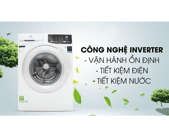 Image Máy giặt Electrolux Inverter 8 kg EWF8025CQWA 2
