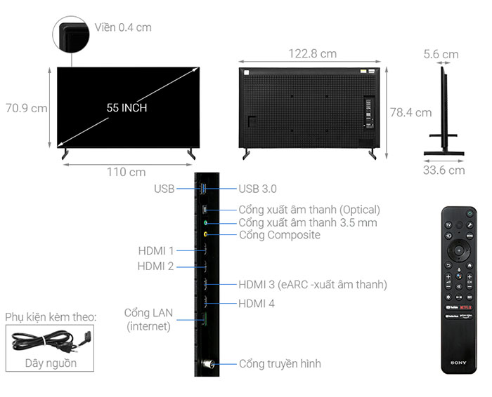 Image Google Tivi Sony 4K 55 inch KD-55X85L 1