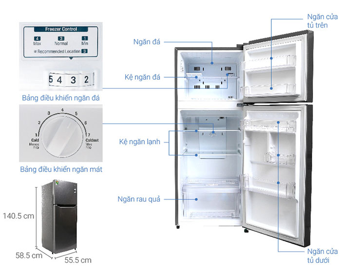 Image Tủ lạnh LG Inverter 187 lít GN-L205S 3