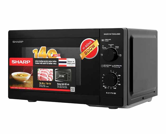 Image Lò vi sóng Sharp R-211TV-BK 21 lít 2