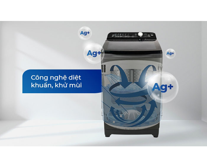 Image Máy giặt Aqua 12 kg AQW-FR120CT.S 3