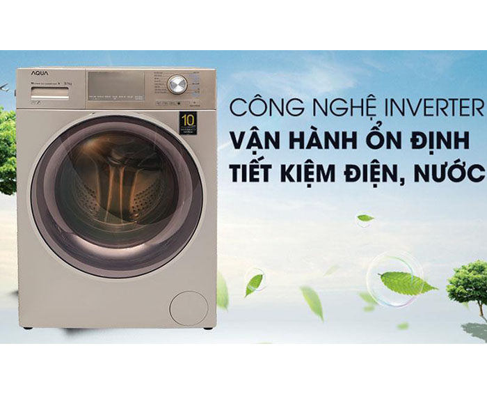 Image Máy giặt AQUA lồng ngang 8.5kg AQD-D850E.N 1