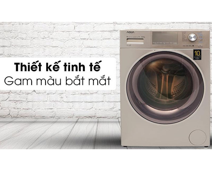 Image Máy giặt AQUA lồng ngang 8.5kg AQD-D850E.N 4