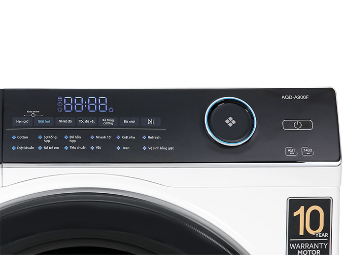 Image Máy giặt Aqua Inverter 9.0 KG AQD-A900F W 2