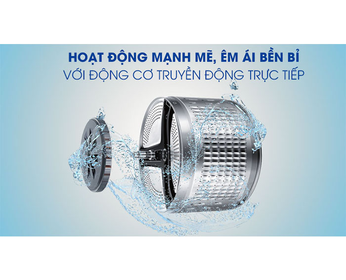 Image Máy giặt Aqua Inverter 8.5 kg AQD-D850E W 1