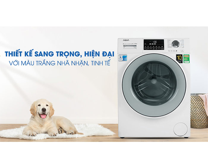 Image Máy giặt Aqua Inverter 8.5 kg AQD-D850E W 3