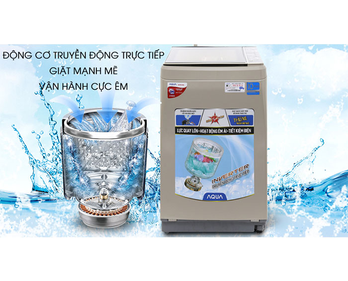 Image Máy giặt Aqua Inverter 9 kg AQW-D901BT N 1