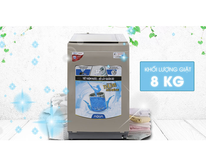 Image Máy giặt Aqua 8 kg AQW-F800BT N 3