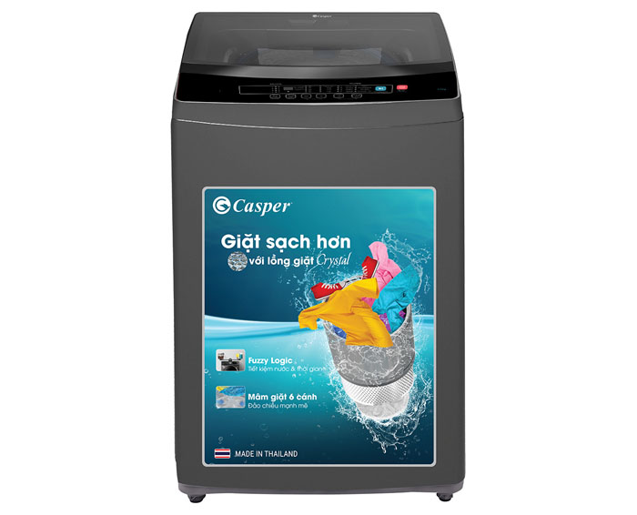 Image Máy giặt Casper 8.5kg cửa trên WT-85N68BGA 0