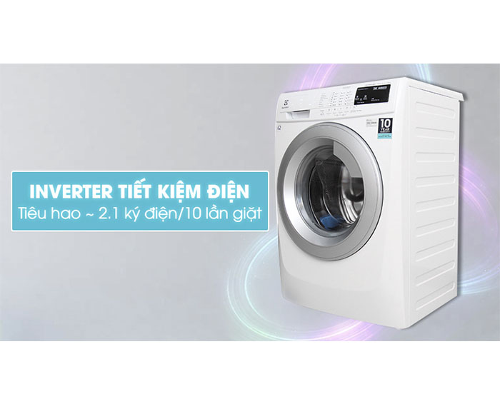 Image Máy giặt Electrolux Inverter 7.5 kg EWF10744 2
