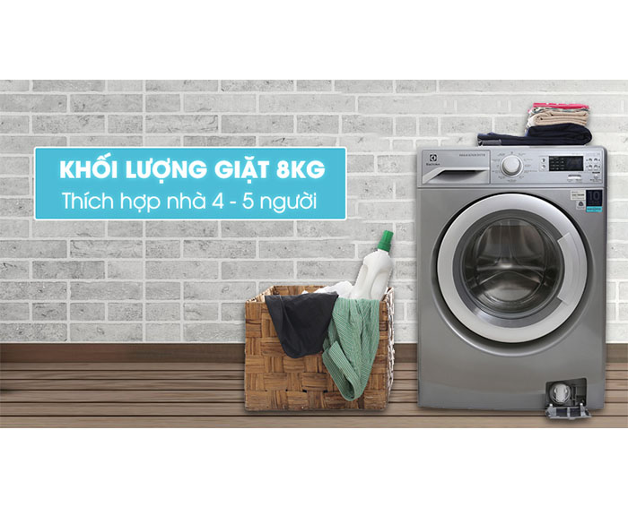 Image Máy giặt Electrolux Inverter 8 kg EWF12853S 3