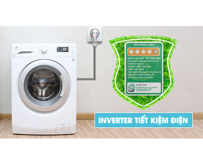 Image Máy giặt Electrolux Inverter 9 kg EWF12942 1