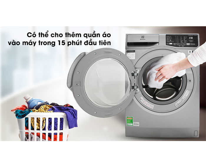 Image Máy giặt Electrolux Inverter 8 kg EWF8025CQSA 2