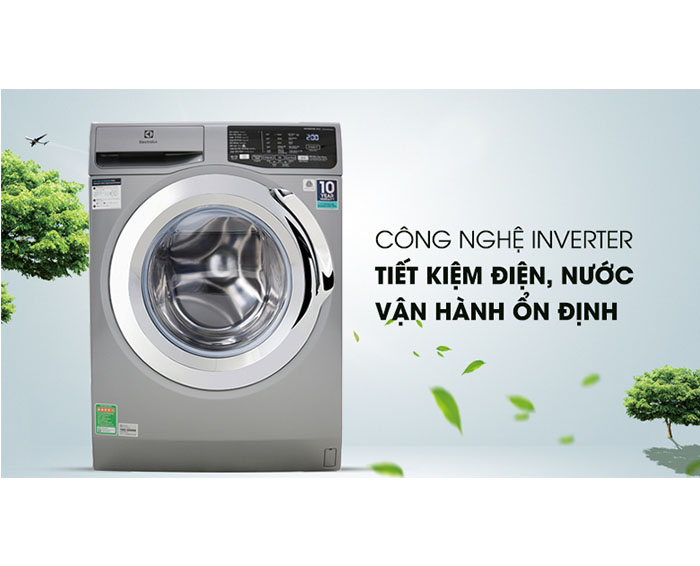 Image Máy giặt Electrolux Inverter 9 Kg EWF9025BQSA 3