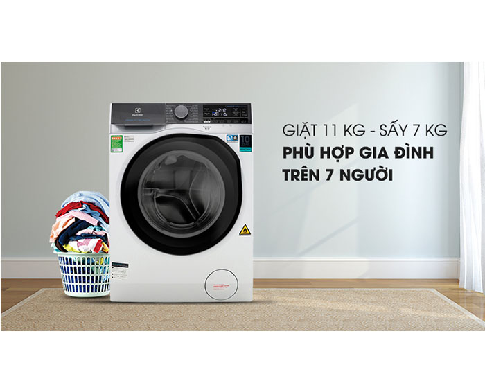 Image Máy giặt sấy Electrolux Inverter 11 kg EWW1141AEWA 1