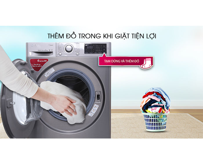 Image Máy giặt LG Inverter 8 kg FC1408S3E 4