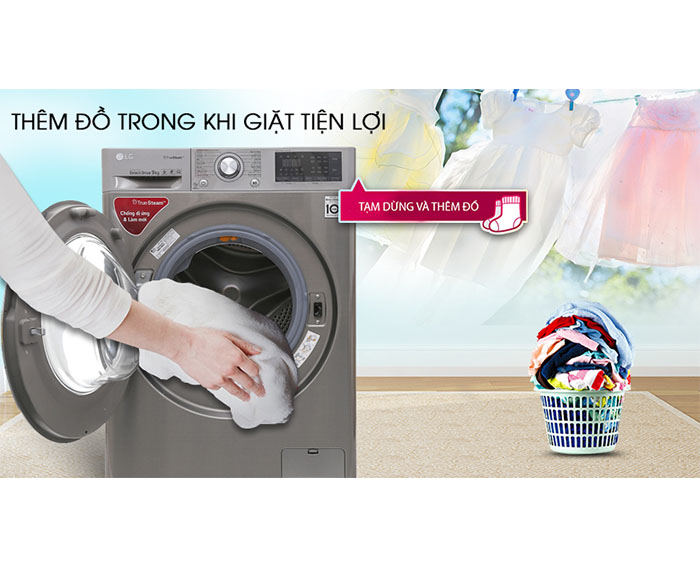 Image Máy giặt LG Inverter 9 kg FC1409S2E 6