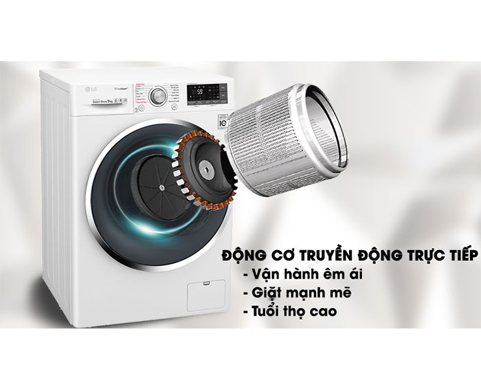 Image Máy giặt LG Inverter 9 kg FC1409S3W 4