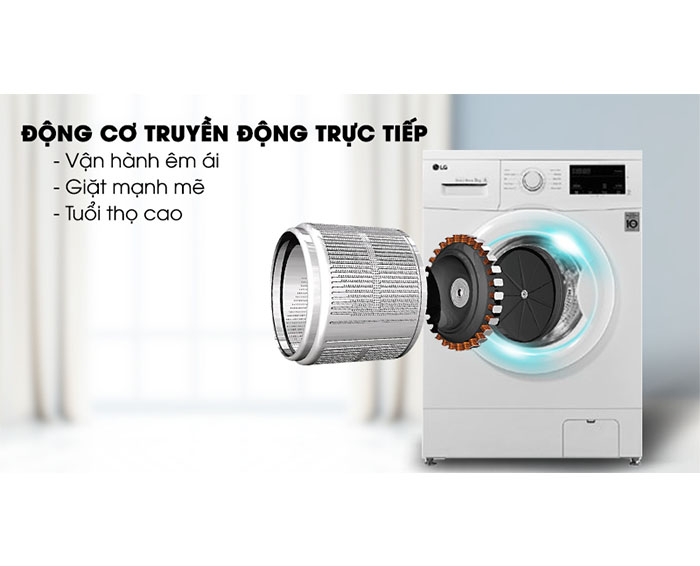 Image Máy giặt LG Inverter 8 kg FM1208N6W 2