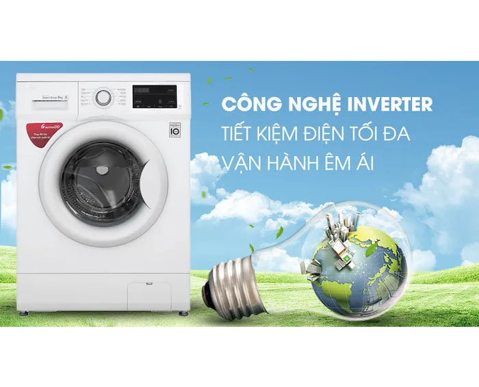 Image Máy giặt LG Inverter 9 kg FM1209S6W 4