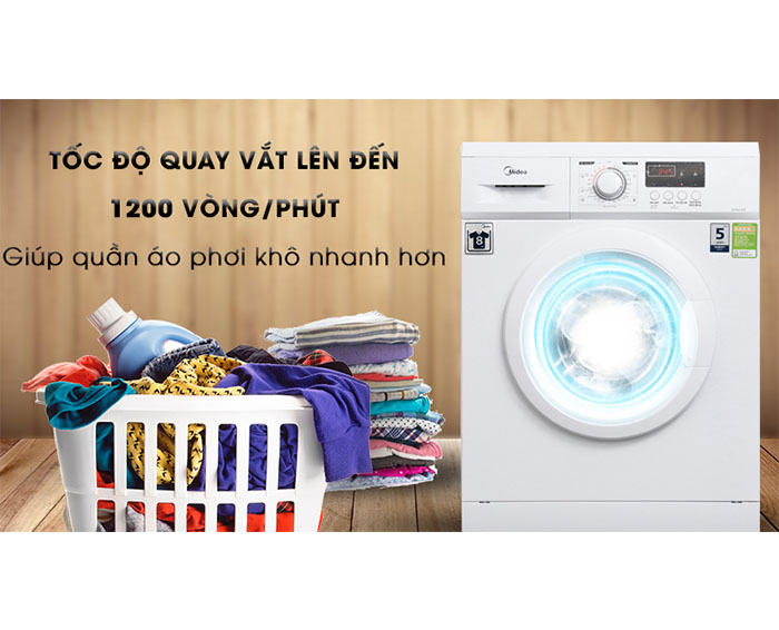Image Máy giặt Midea 8 kg MFD80 - 1208 1