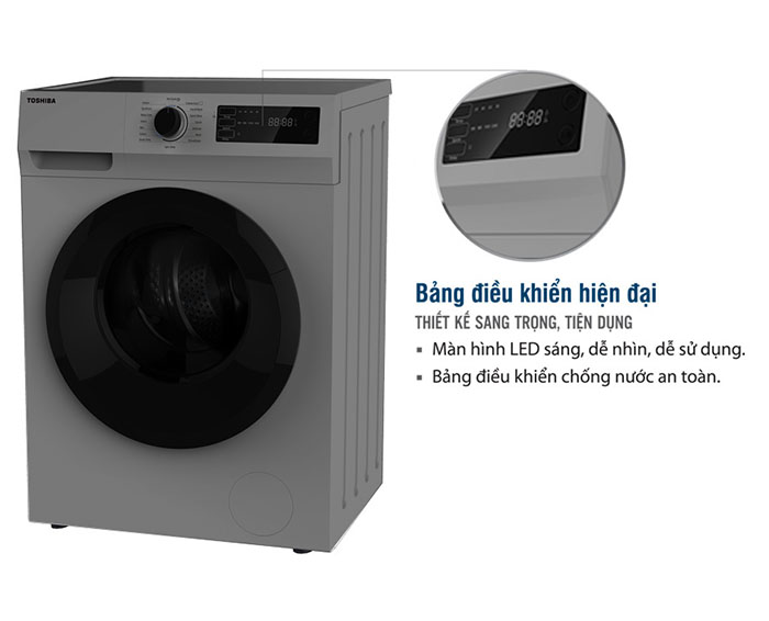 Image Máy giặt lồng ngang Toshiba Inverter 8.5Kg TW-BK95S3V(SK) 3