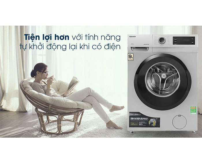 Image Máy giặt Toshiba Inverter 9.5 Kg TW-BK105S3V(SK) 1
