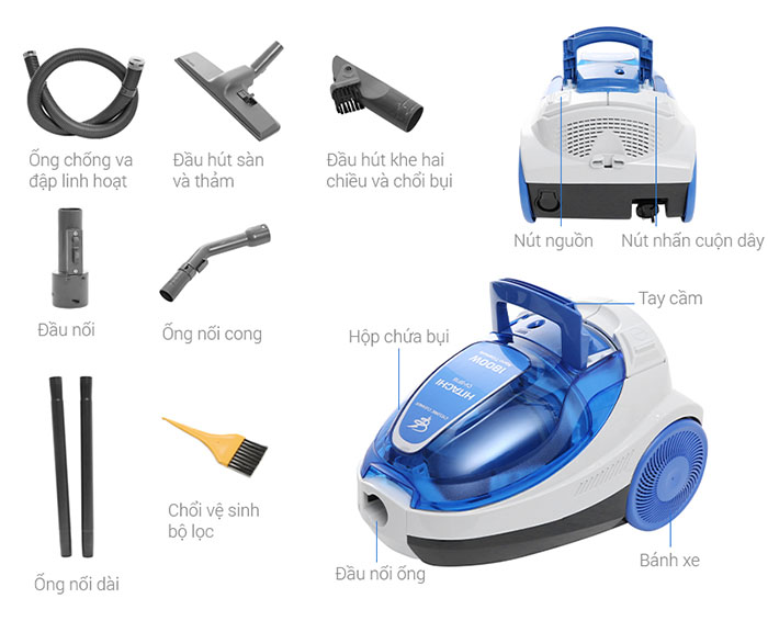 Image Máy hút bụi Hitachi CV-SF18 1800W 4