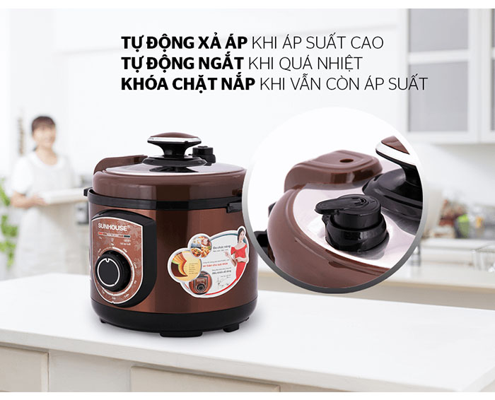 Image Nồi áp suất điện đa năng SUNHOUSE SHD1550 1