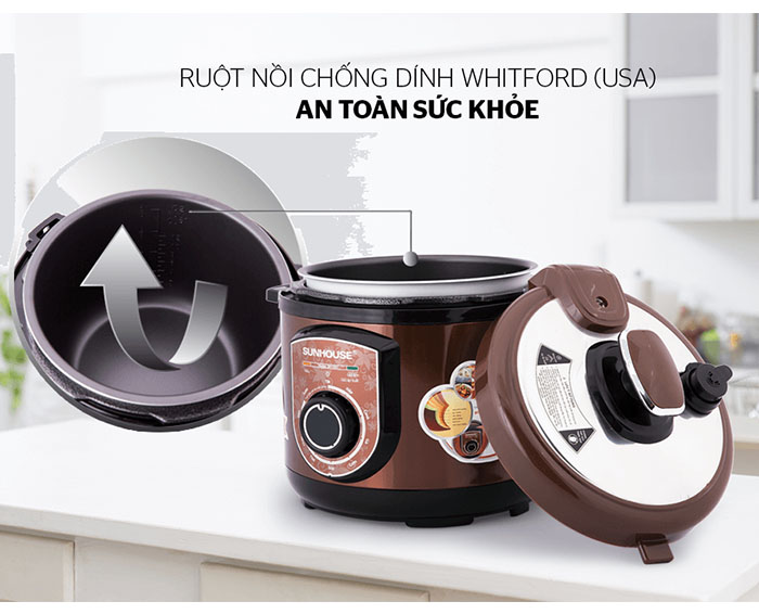 Image Nồi áp suất điện đa năng SUNHOUSE SHD1550 3