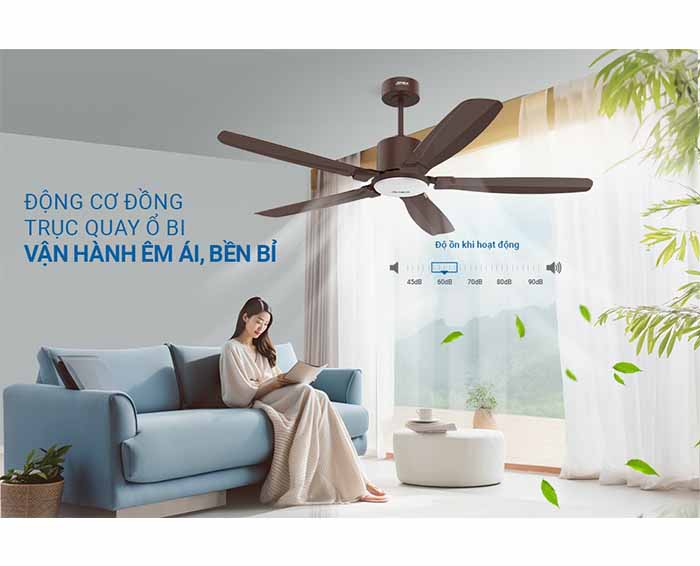 Image Quạt trần 5 cánh có đèn Sunhouse Apex APF7682B 7
