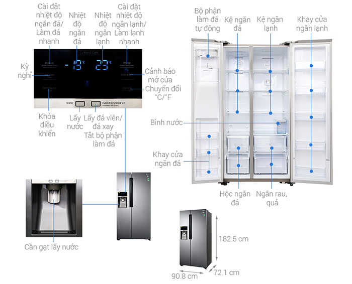 Image Tủ lạnh Samsung Inverter 575 lít RS58K6417SL/SV 3