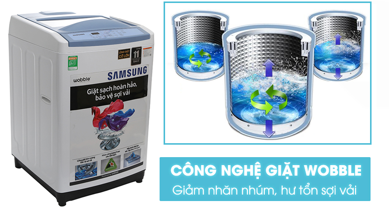 Image Máy giặt Samsung 9 kg WA90M5120SW/SV 2