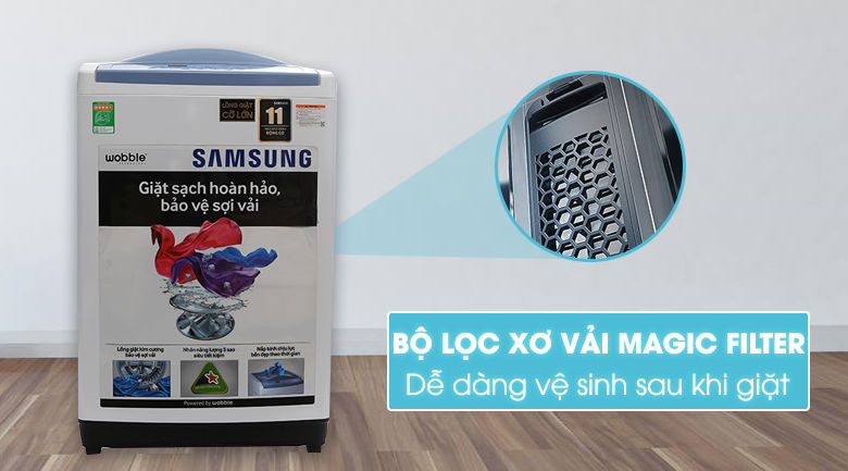 Image Máy giặt Samsung 9 kg WA90M5120SW/SV 3