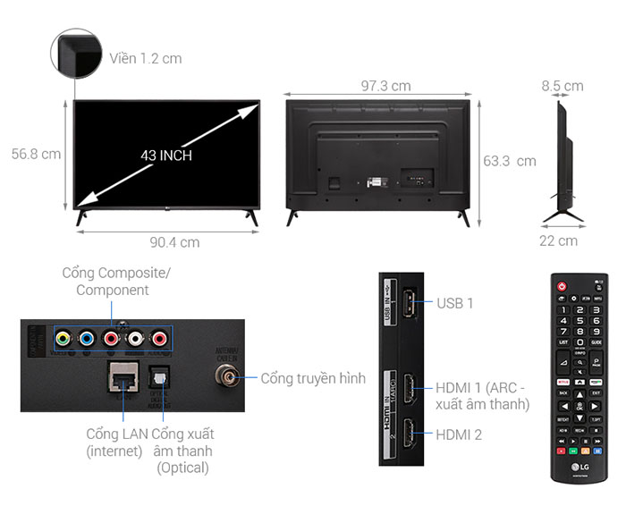 Image Smart Tivi LG 43 inch 43LK5400PTA 2