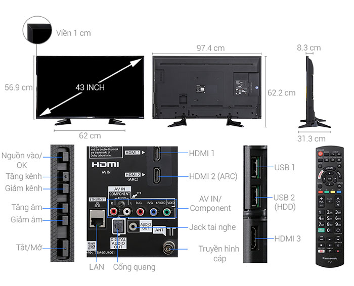 Image Smart Tivi Panasonic 43 inch TH-43ES600V 3