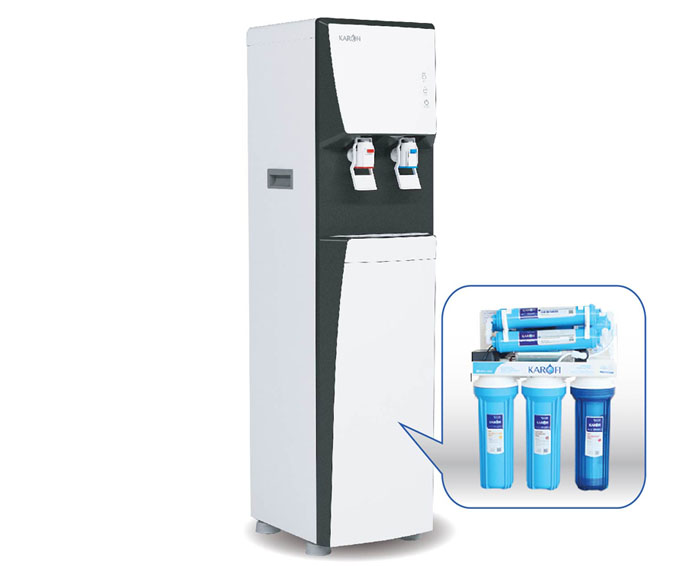 Image Máy lọc nước tích hợp nóng lạnh Karofi HCV351-WH 0