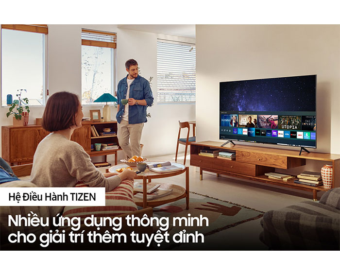 Image Smart Tivi Samsung 4K 55 inch 55AU7000 UHD 1