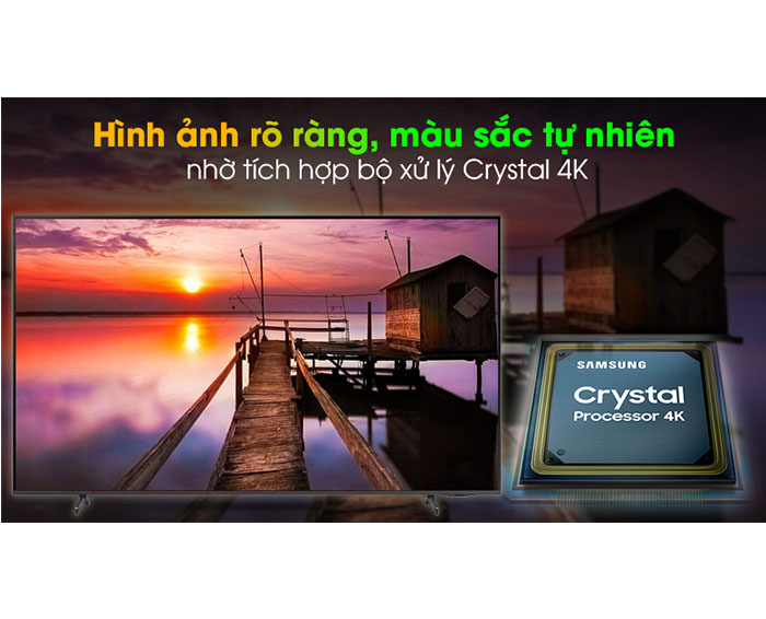 Image Smart Tivi Samsung 4K Crystal UHD 50 inch UA50AU8100 4
