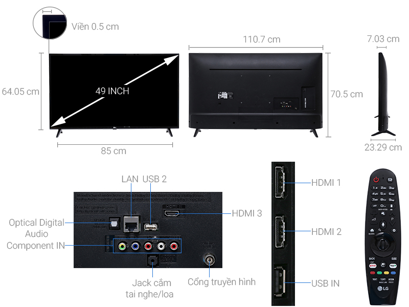 Image Smart Tivi LG 4K 49 inch 49UJ633T 1