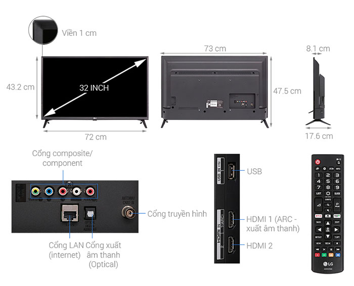 Image Smart Tivi LG 32 inch 32LK540BPTA 4